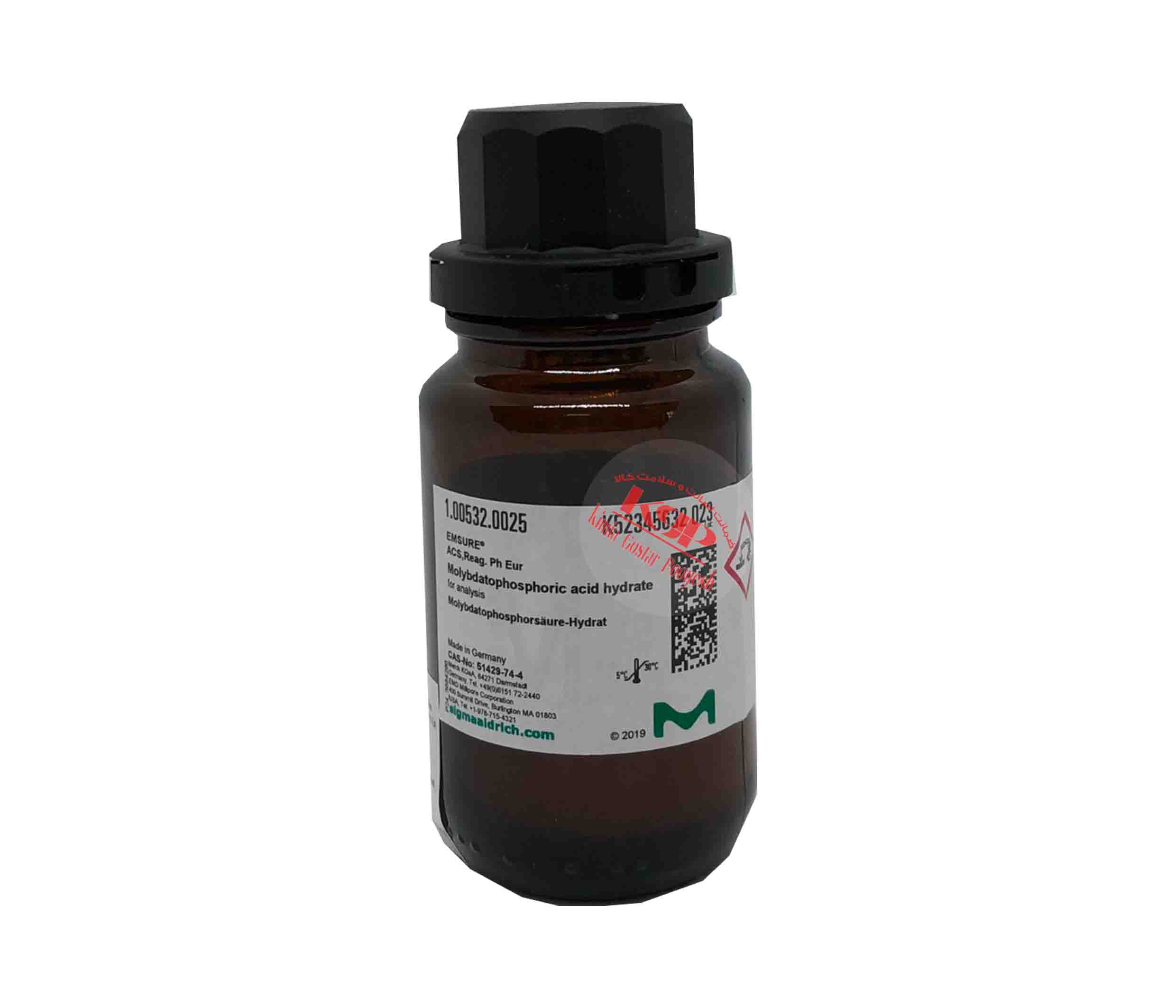 مولیبداتوفسفریک اسید هیدرات Merck | کد 1.00532 | Phosphomolybdic Acid Hydrate | CAS 51429-74-4